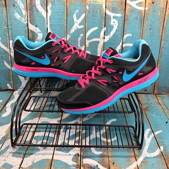 Nike Dual Fusion Lite 599571-004 Black Running shoes Womans 10 Worn 2X - Picture 1 of 10